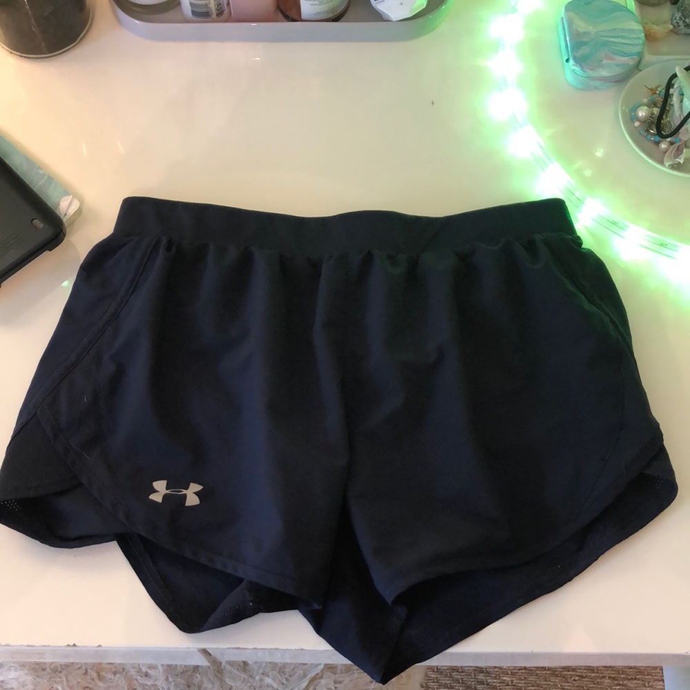 Navy blue under armor athletic shorts